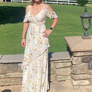 Spring summer Chic Floral Wrap Dress